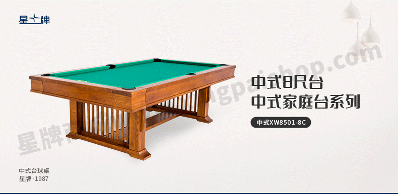 星牌家用台球桌XW8501-8C